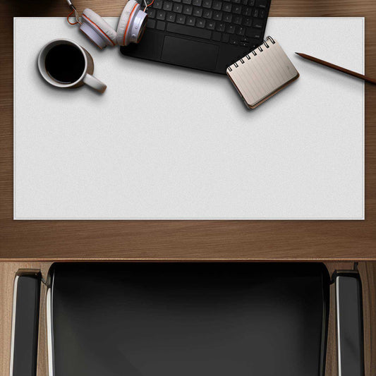 Pure White Gaming Mat - Stylish Home Decor Desk Accessory