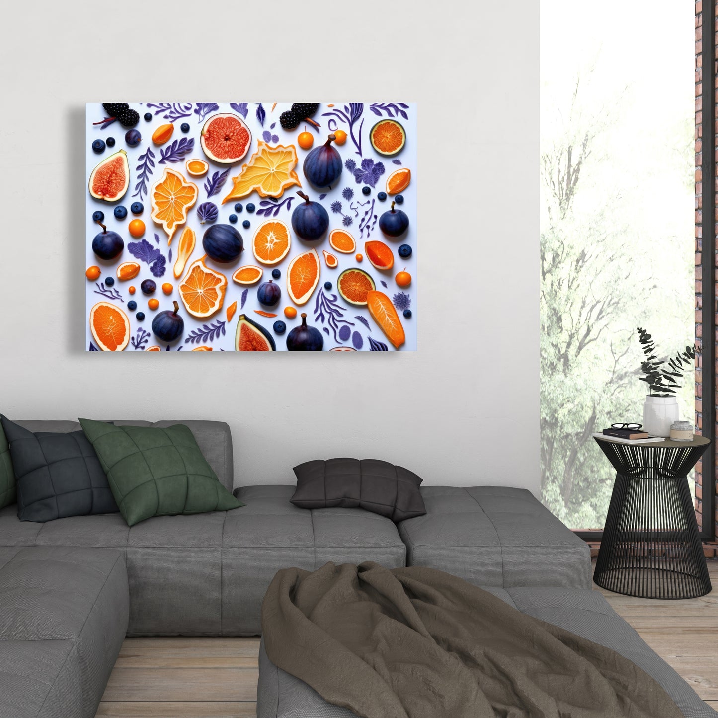 Fruity skins - 32"x32" Canvas