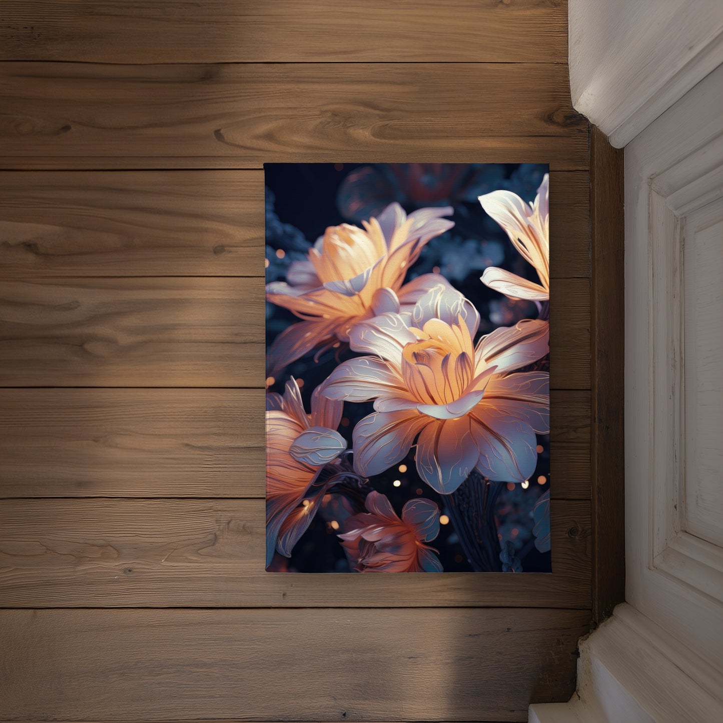 Pixie Flowers Beige Indoor Outdoor Door Mat | Home Decor