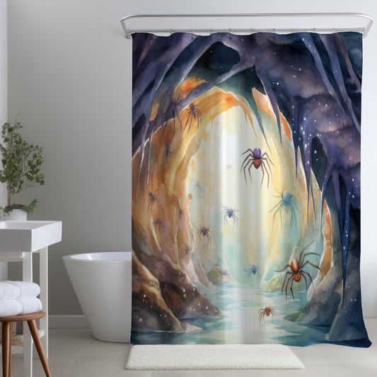 Dire Purple Shower Curtain for Elegant Home Decor | Stylish Design