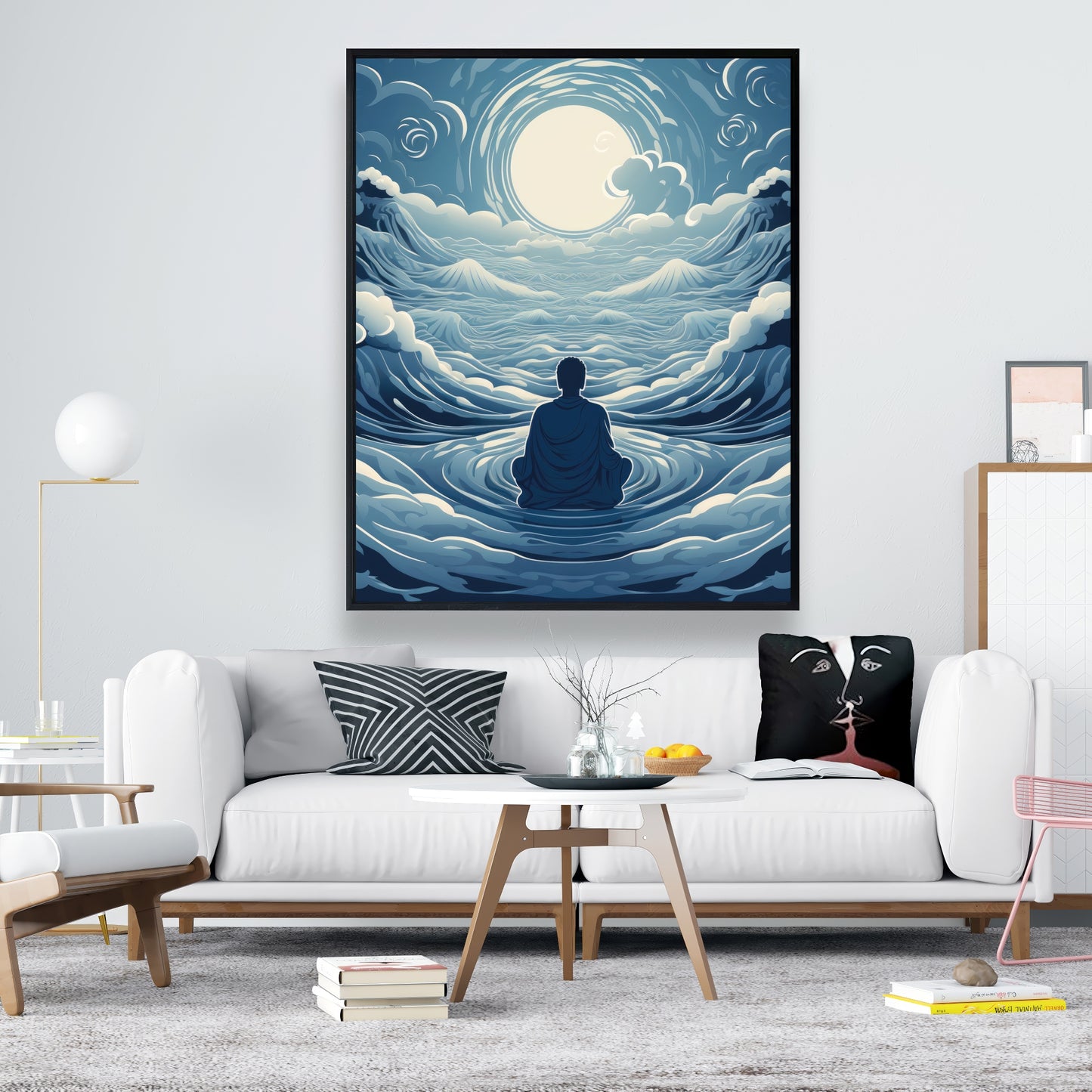 Infinite wisdom - 36"x36" Framed canvas