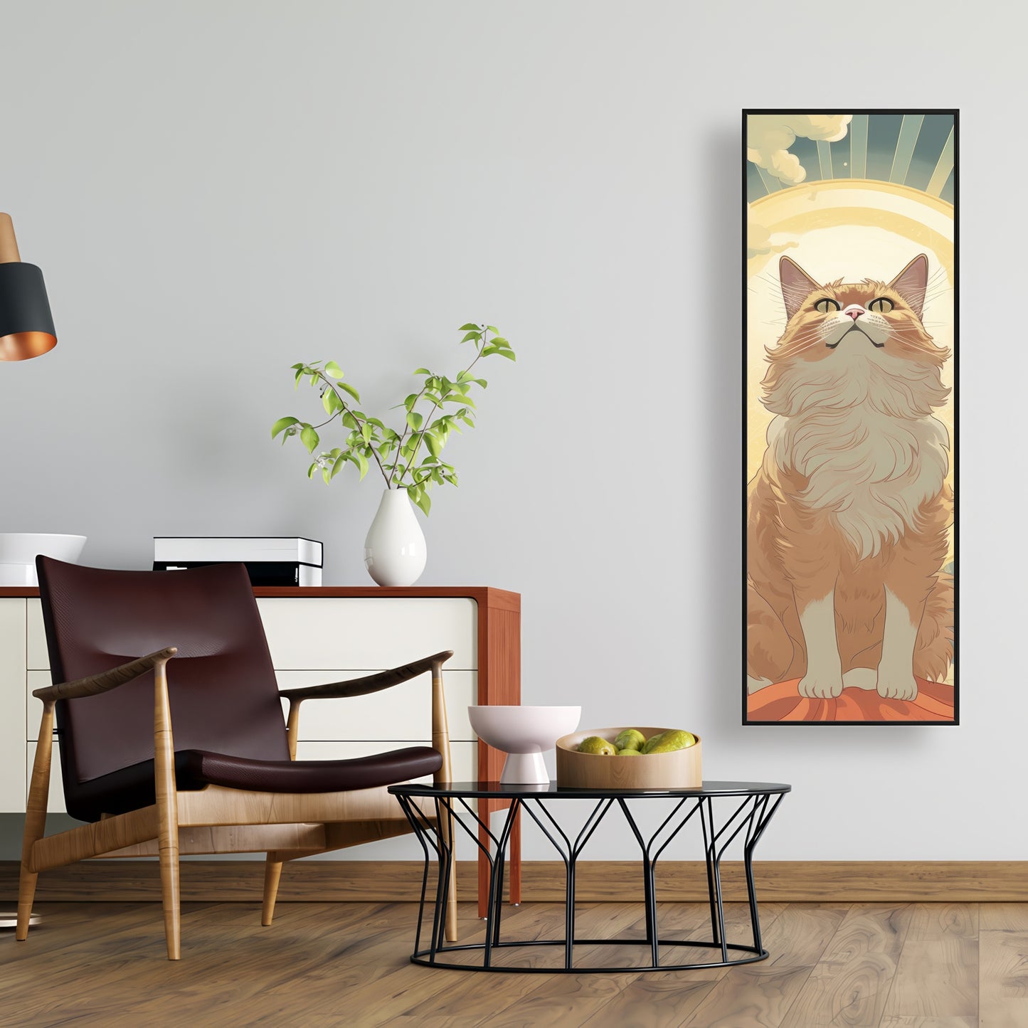 Moewing above - 36"x36" Framed canvas
