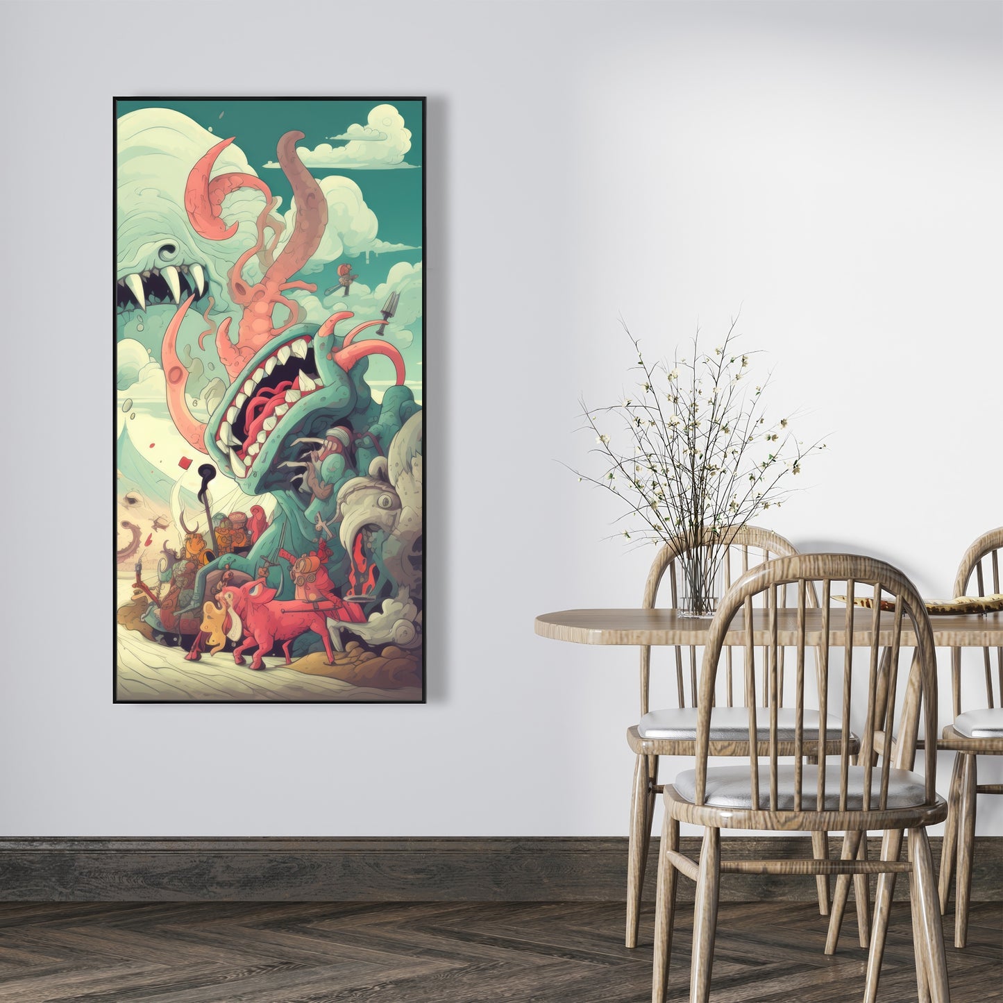 Unimaginable - Framed Canvas - Print on demand