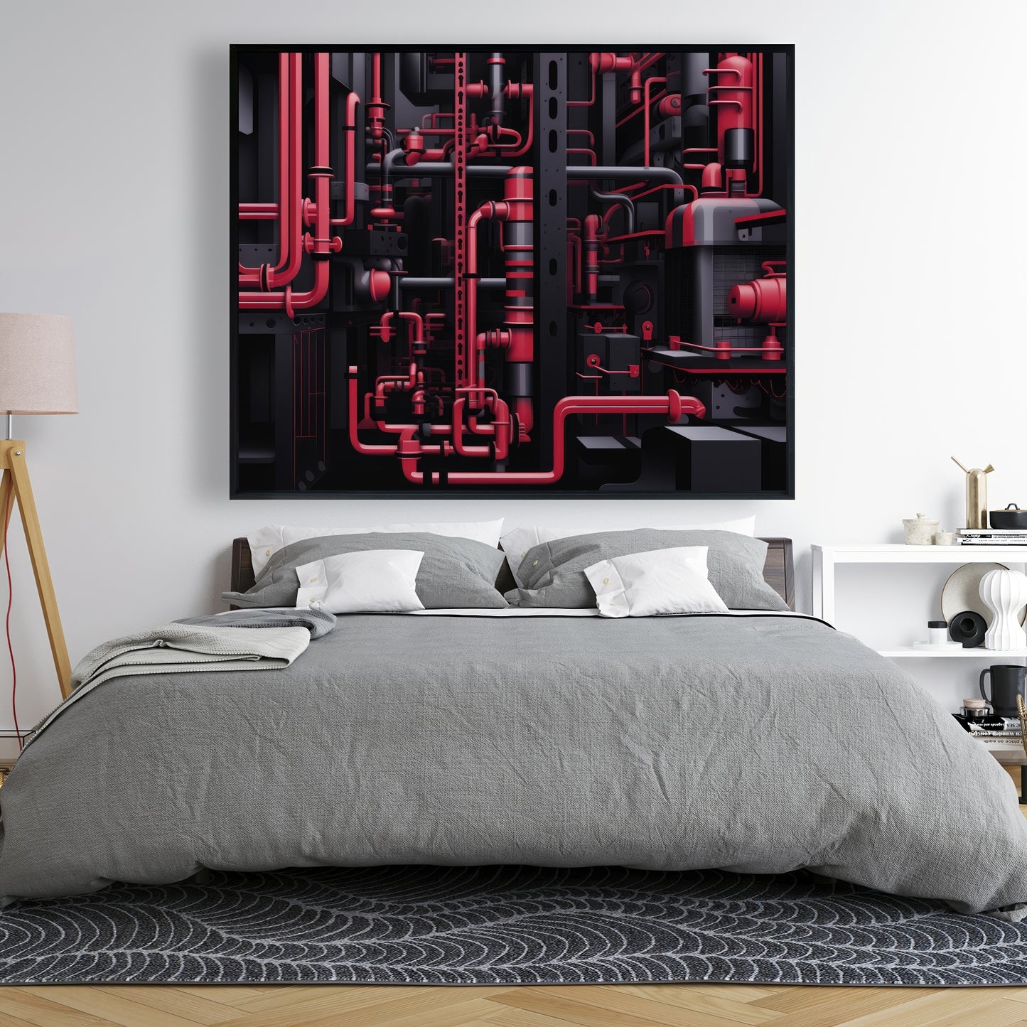 Machinery - 36"x36" Framed canvas