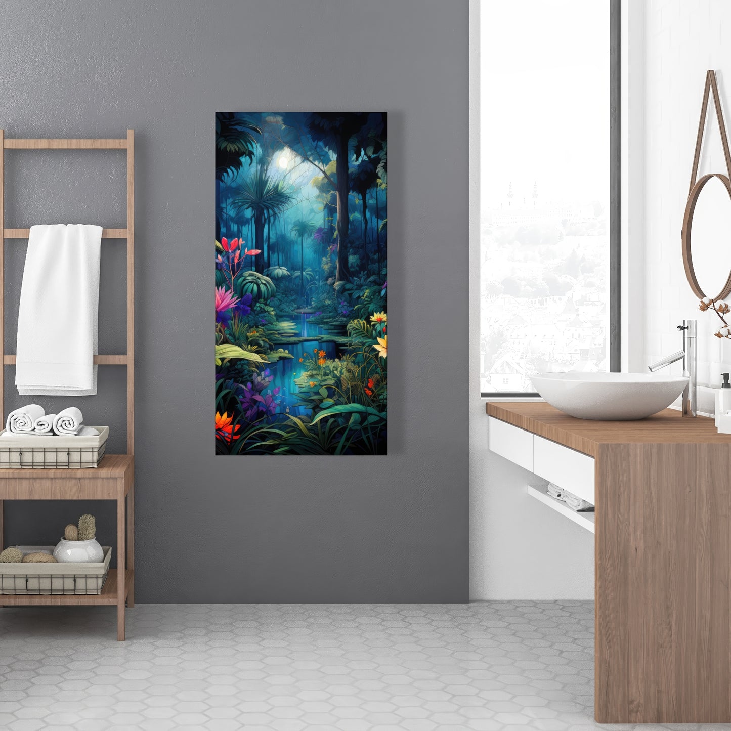 The Beauty of Nature - Black Canvas Home Decor Art Print