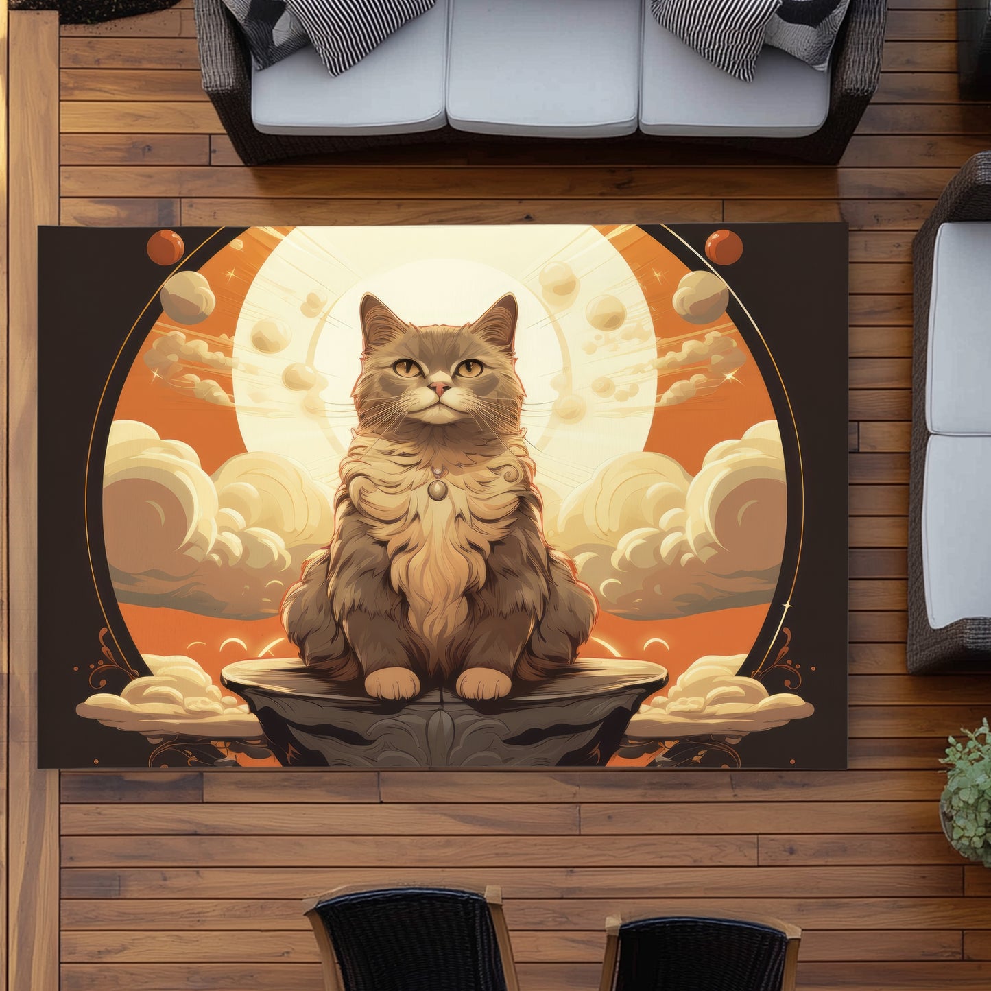 The overlord - White Outdoor Area Rug for Home Decor