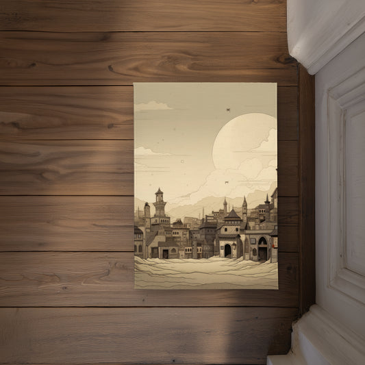 Desert Town Gray Indoor Outdoor Door Mat | Home Decor Essentials