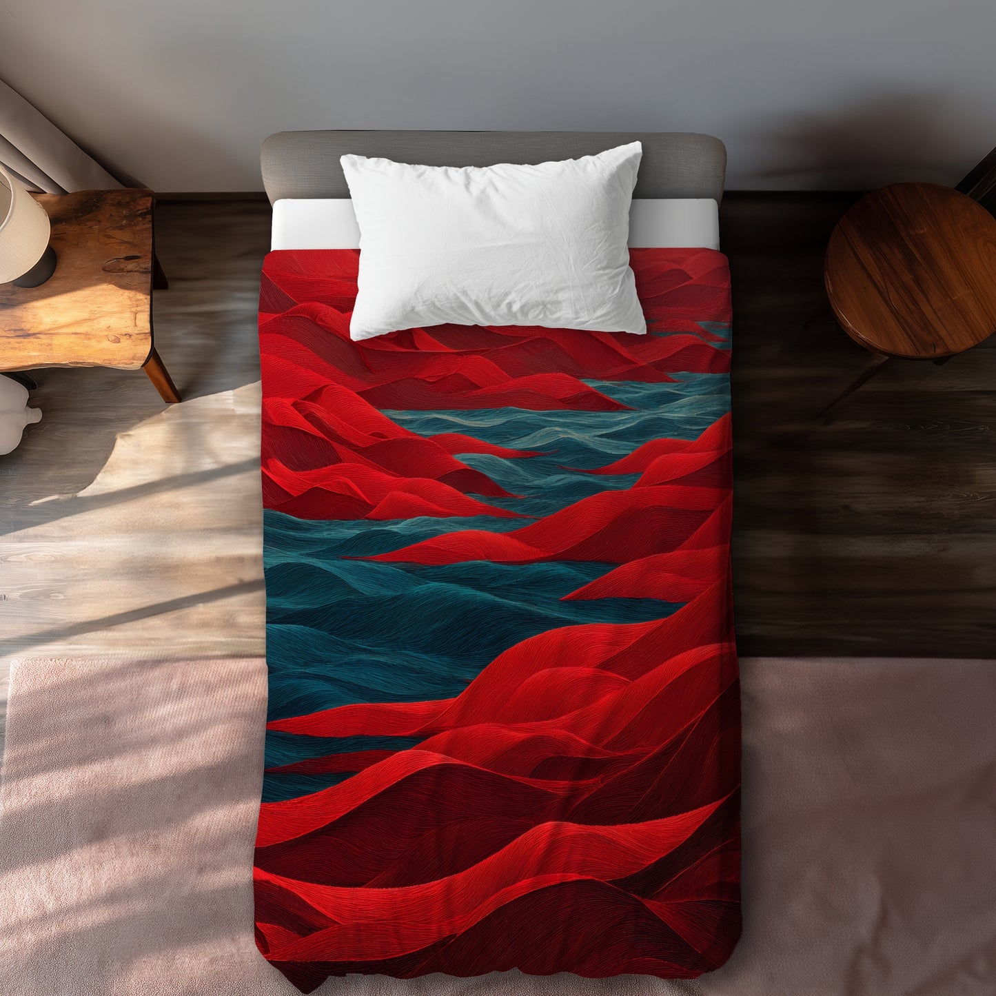 Housse de couette Mer Rouge | Décoration élégante pour chambres douillettes