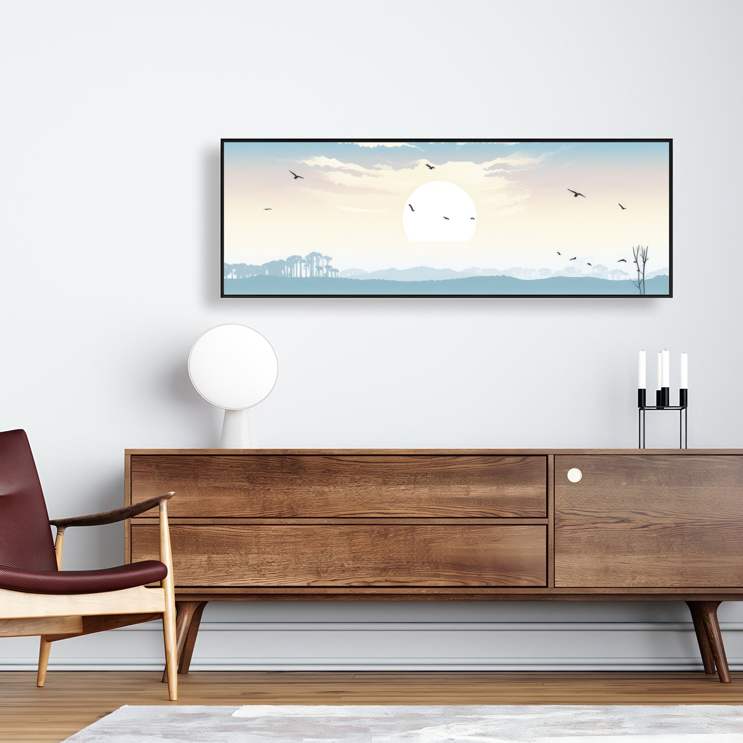 The Marsh - Beige Framed Canvas for Elegant Home Decor