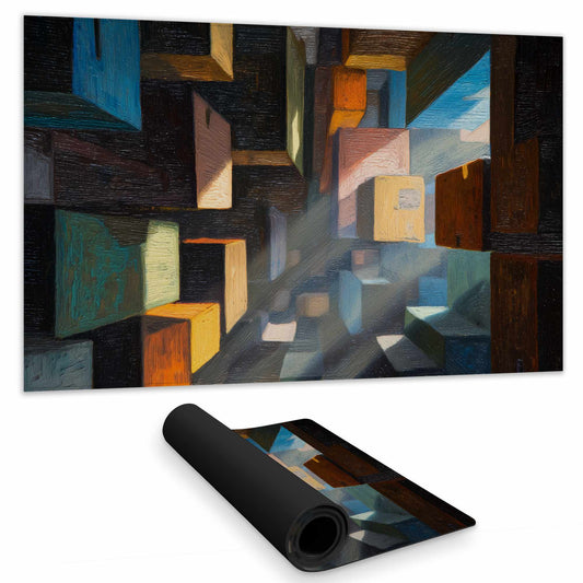 Boxed up Gaming Mat - Stylish Home Decor for Gamers