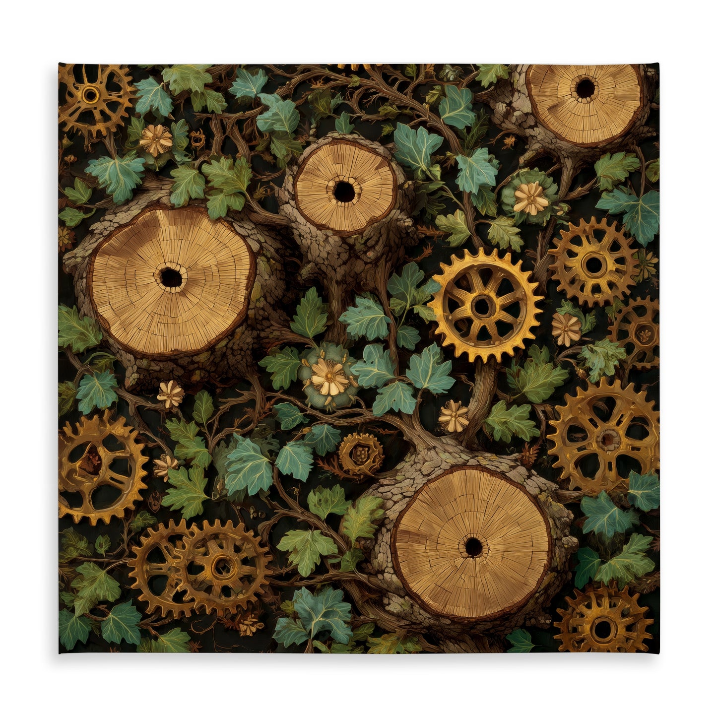 Hiding Gears Tablecloth - Stylish Indoor Outdoor Home Decor