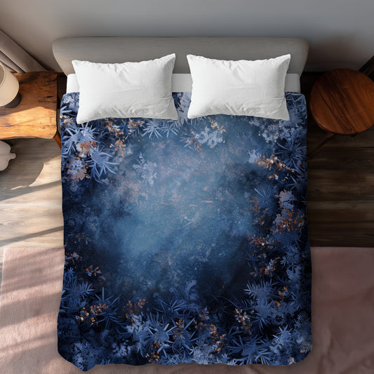 Frozen Gold Duvet Cover - Elegant Home Decor for Comfort