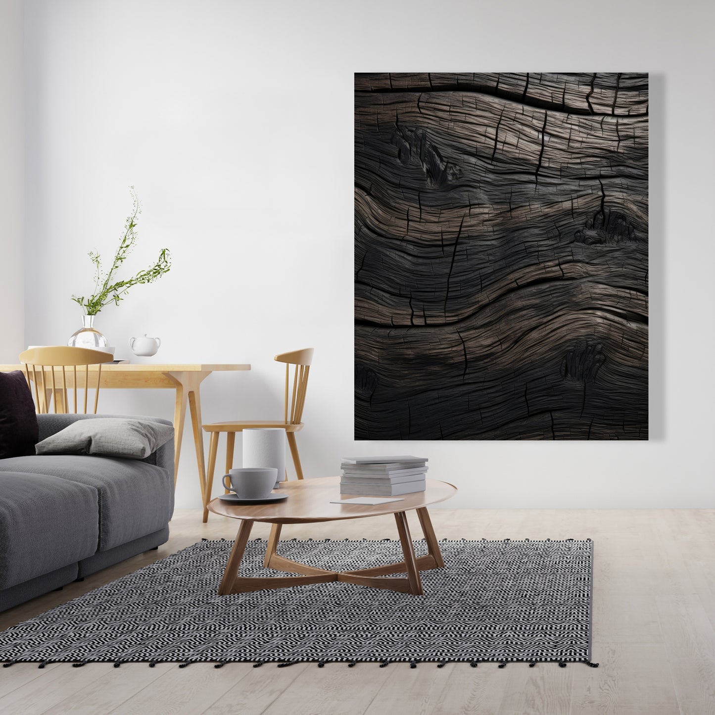 Dark wood - 32"x32" Canvas
