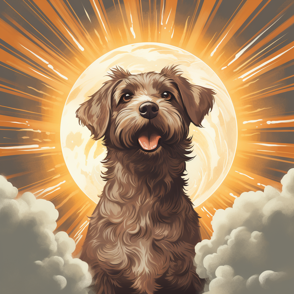 Pupper - Orange Canvas Art for Stylish Home Decor