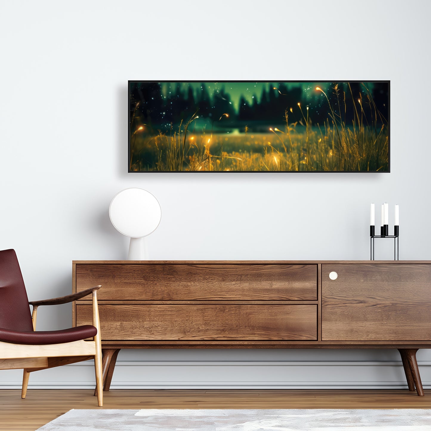 Light in the Dark - Black Framed Canvas Home Decor Art
