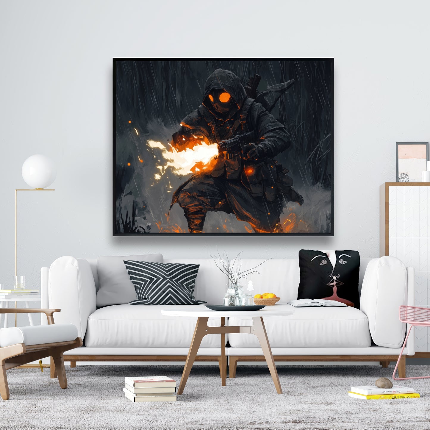 Scorch - 24"x24" Framed canvas