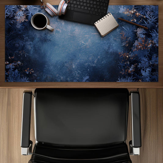 Frozen Black Desk Mat for Home Decor | Stylish & Durable