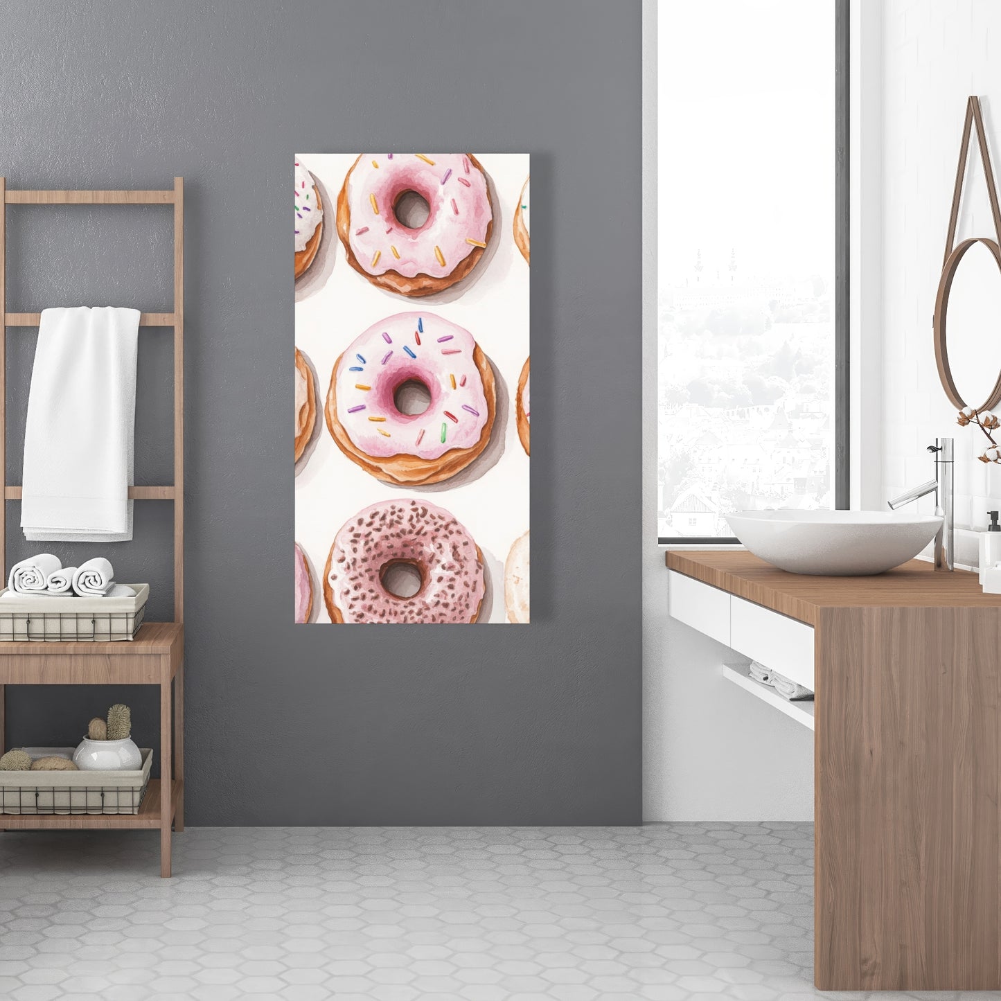Donuts - 32"x32" Canvas