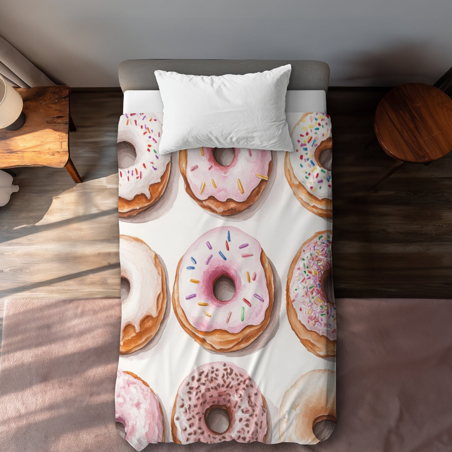 Donuts - 88"x88" Duvet Cover