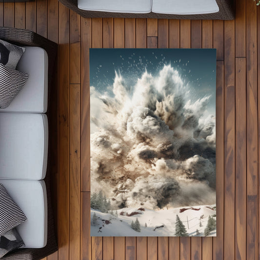 Ruined Excursion Gray Outdoor Area Rug for Home Decor | Stylish