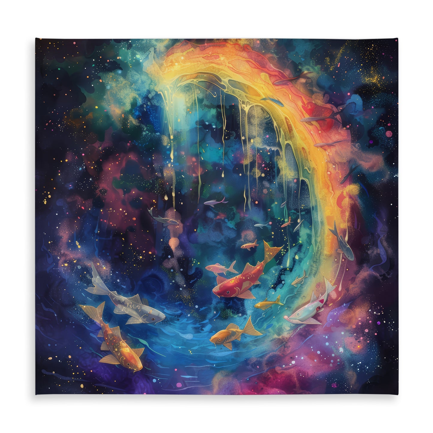 Milky Wave Indoor Outdoor Tablecloth - Stylish Home Decor