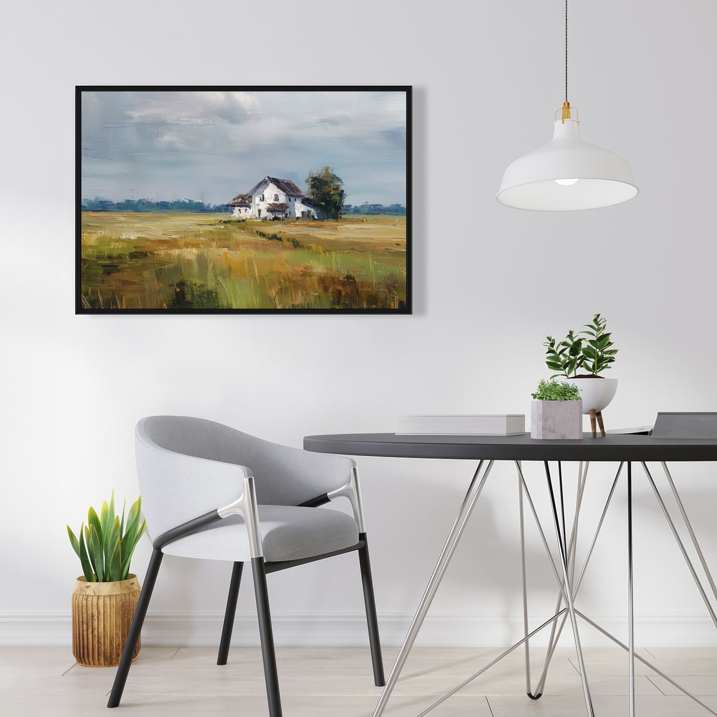 Marsh - 24"x24" Framed canvas