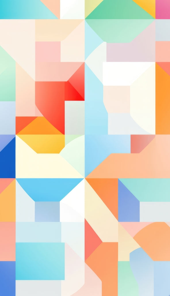 Geometric Cadence Red Gaming Mat - Stylish Home Decor