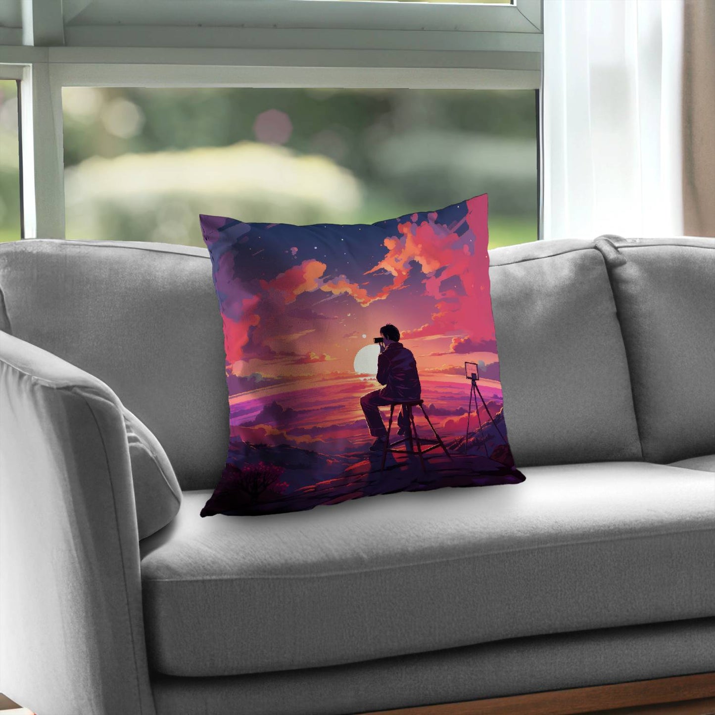 The observer - Throw Pillow