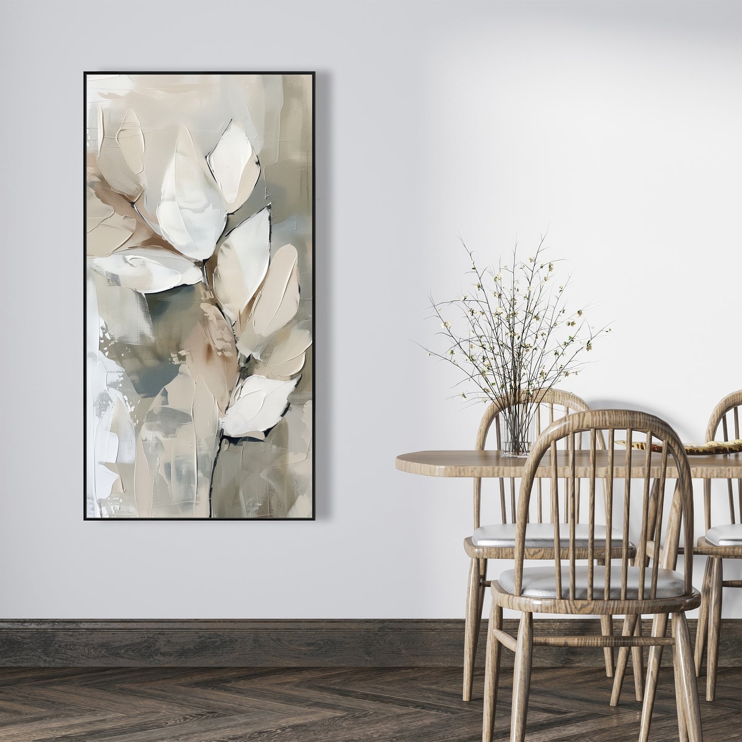 Leaf - 24"x24" Framed canvas