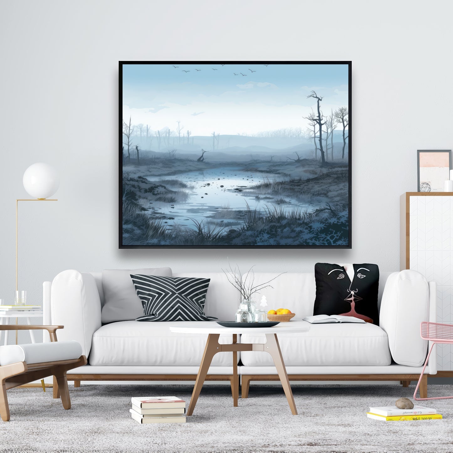 Swampy lands - 36"x36" Framed canvas