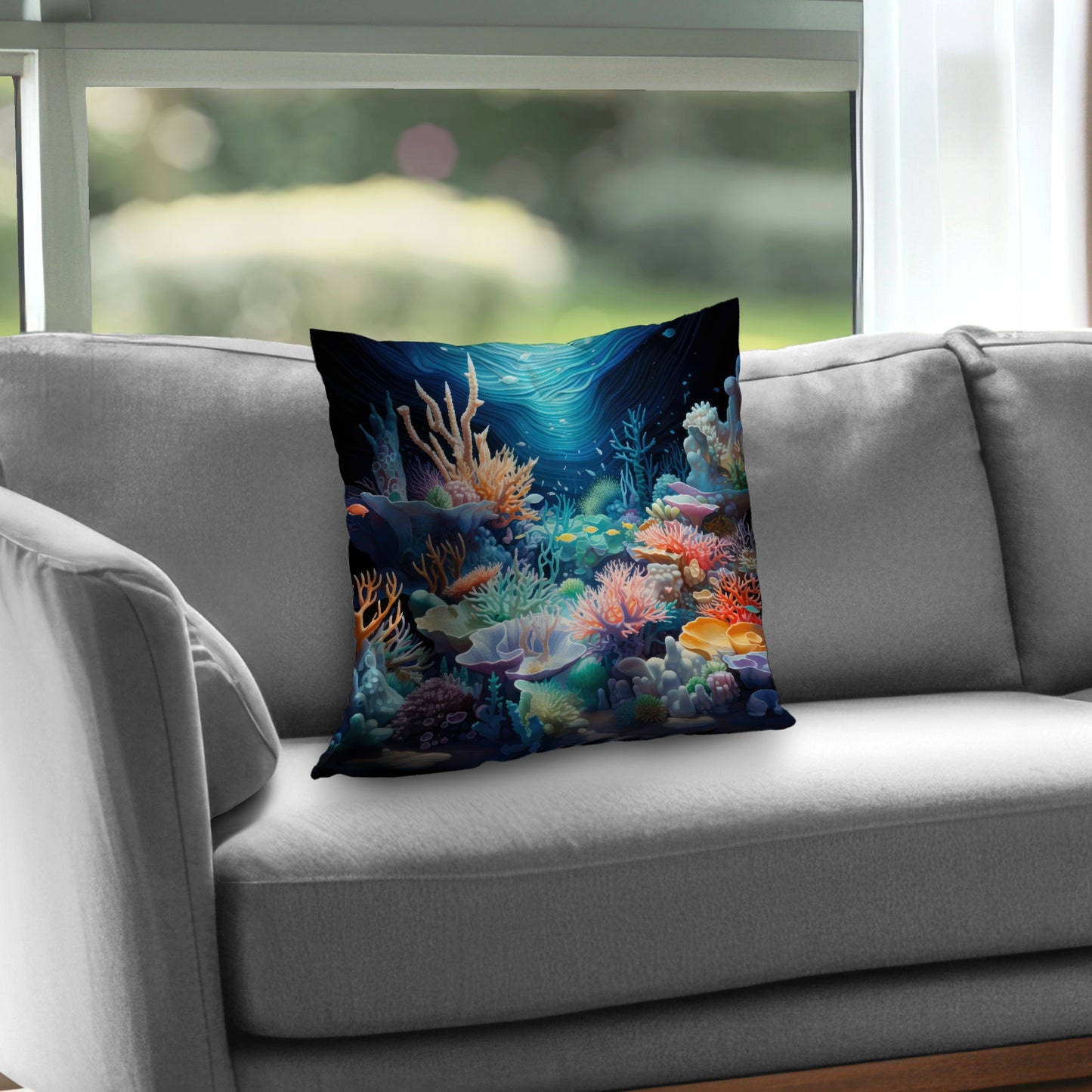 The Reef Purple Poly Twill Throw Pillow Insert | Home Decor