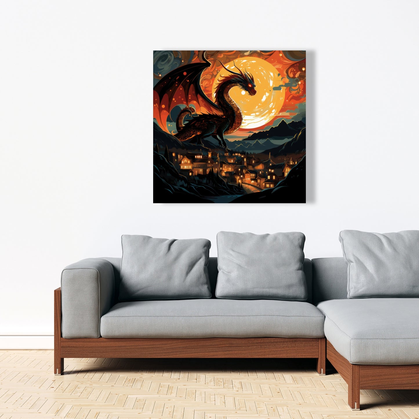 Imminent destruction - 32"x32" Canvas