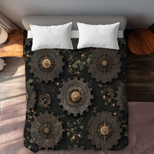 Cog pattern - 88"x88" Duvet Cover