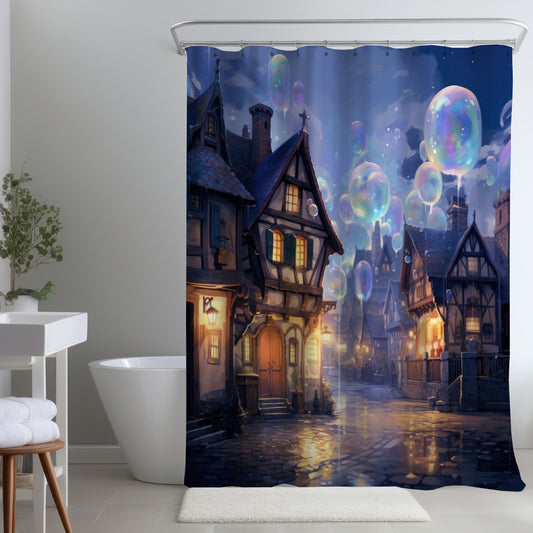 Bloopy town - Shower Curtain