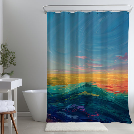 Watercolors - Shower Curtain