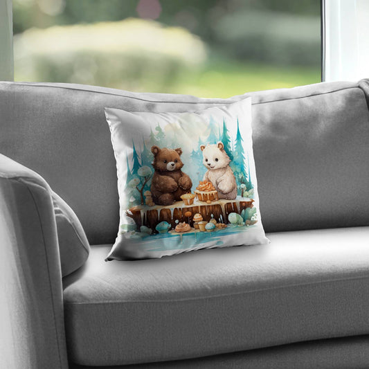The dessert Turquoise Poly Twill Throw Pillow Insert | Home Decor