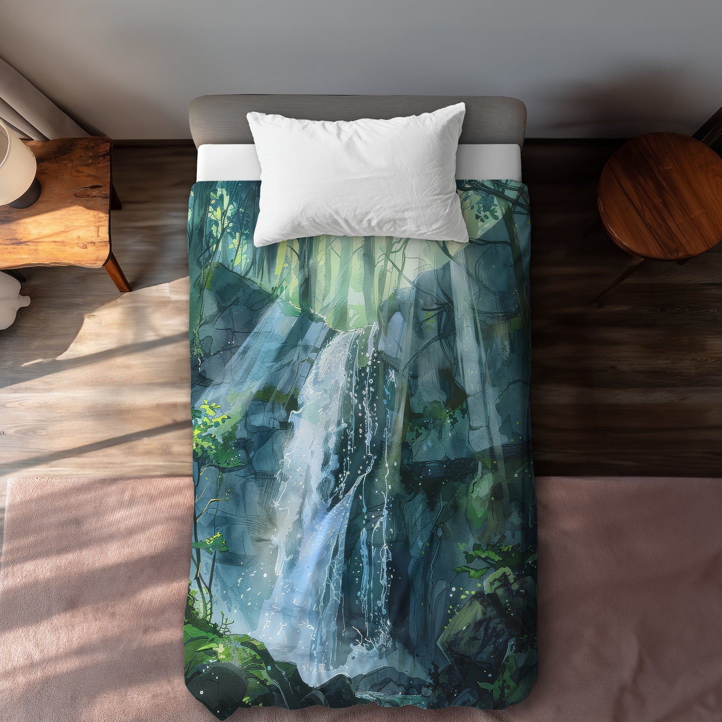 Sleeping fall - 88"x88" Duvet Cover