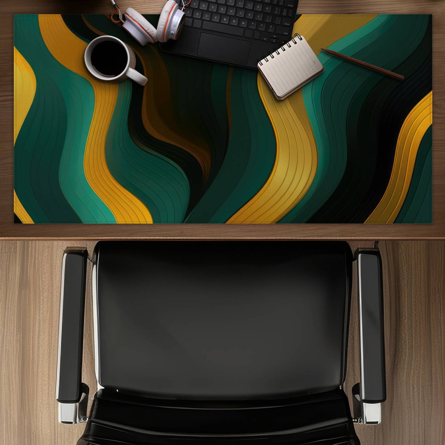 Golden harmony - Desk Mat