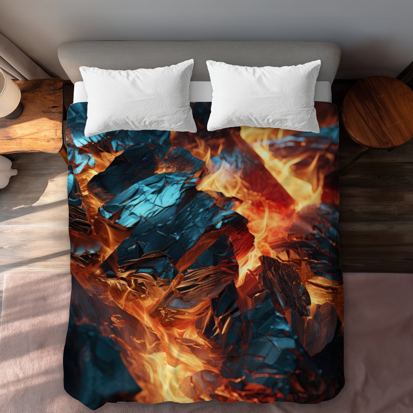 Cursed Visions Black Duvet Cover | Stylish Home Decor