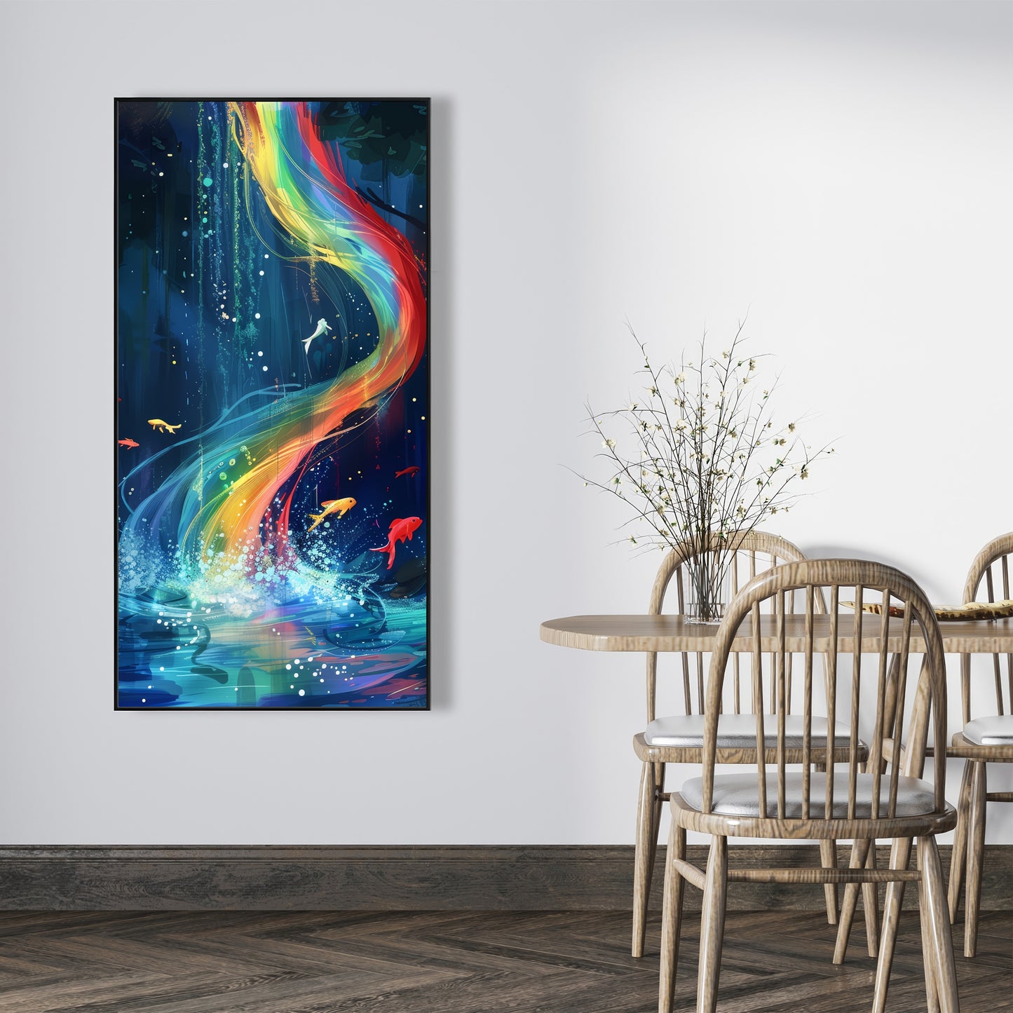 Swirl - 36"x36" Framed canvas