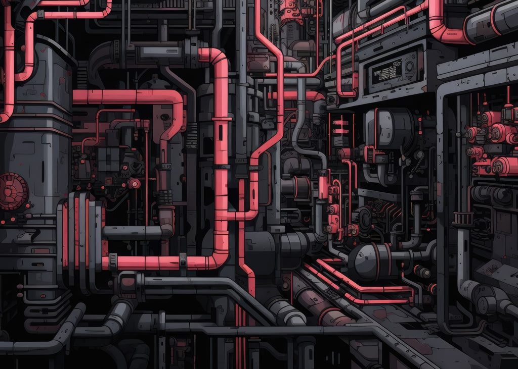 Tubular nightmare - 17"x24" Bath mat