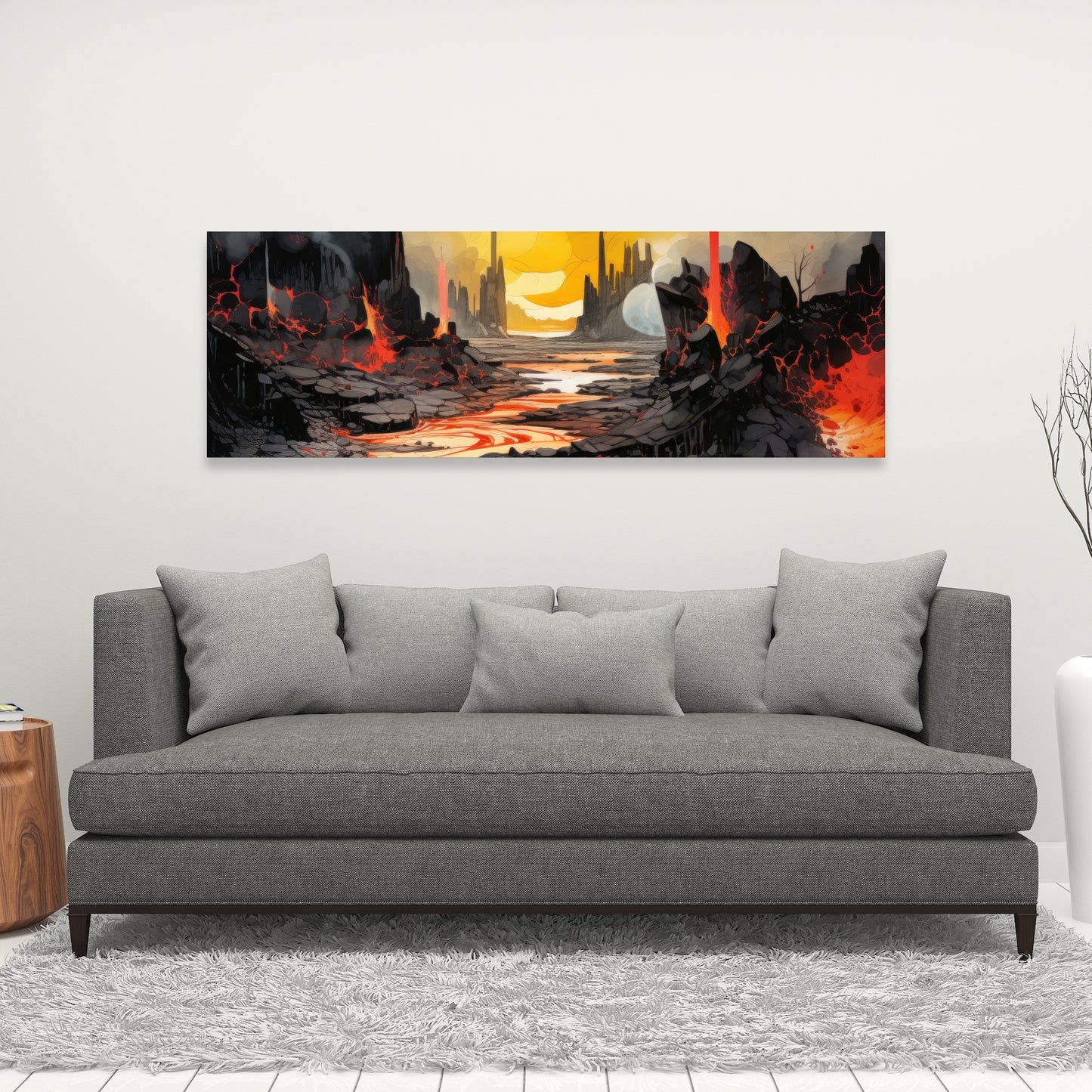 Charred - 32"x32" Canvas