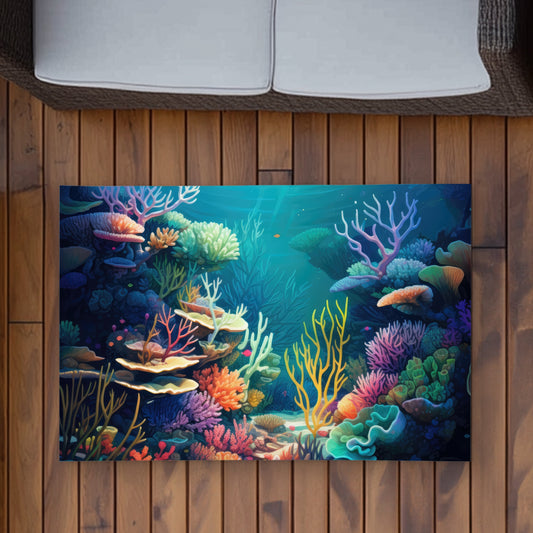 Filled with life Orange Outdoor Area Rug | Home Decor Essentials