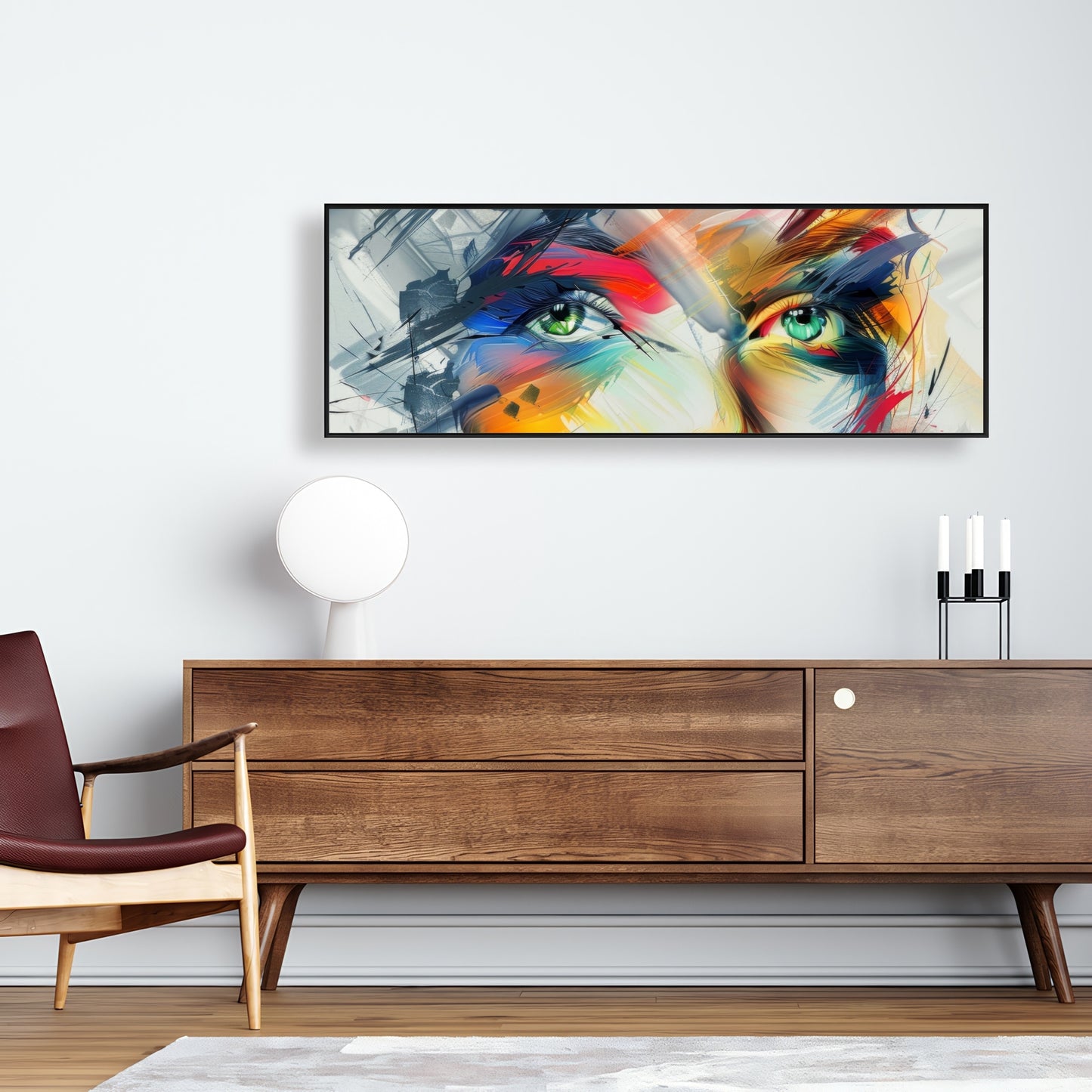 Abstract look - Framed Canvas - Print on demand