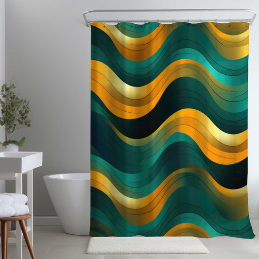 Rideau de douche voluptueux | Accent de décoration intérieure élégant