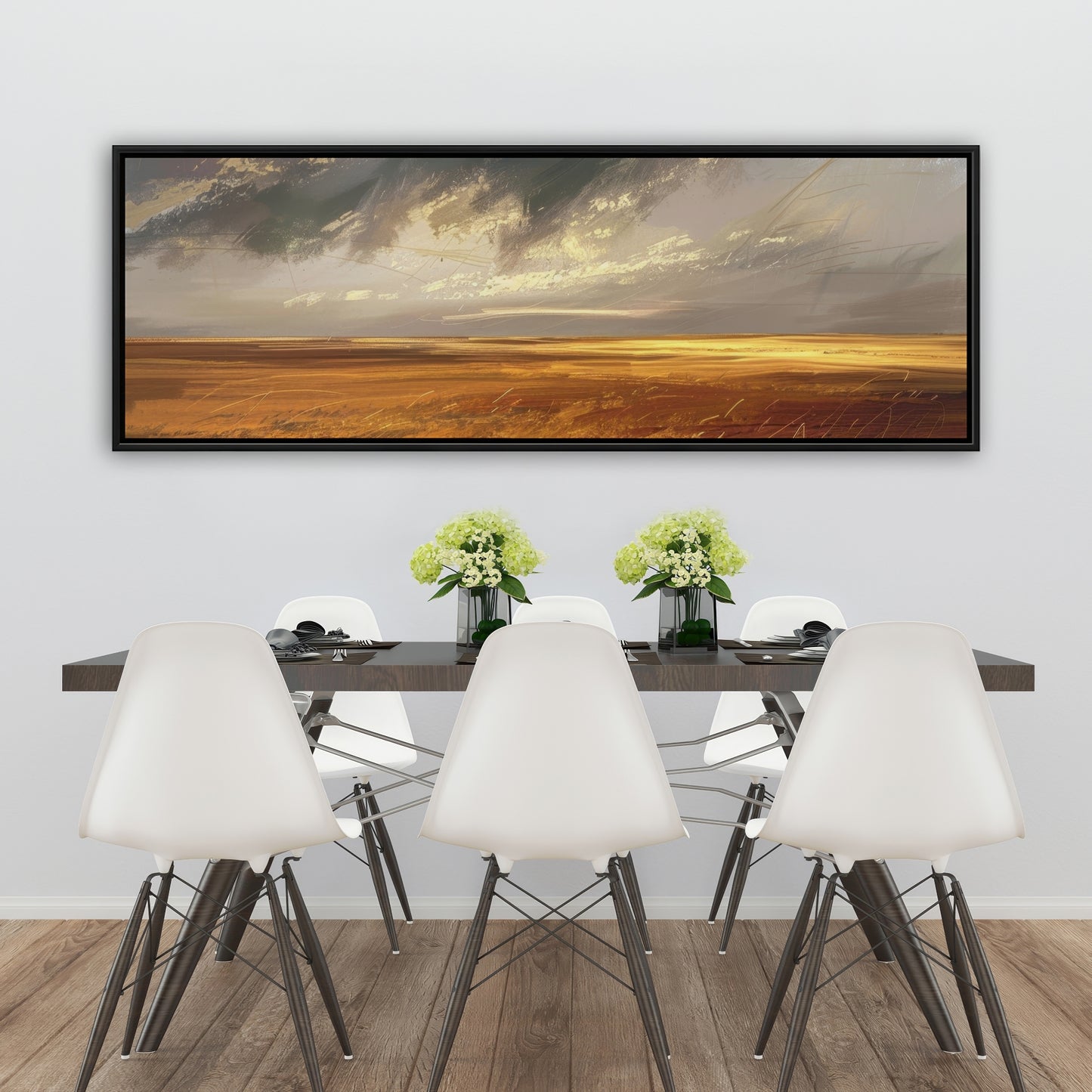 Before the storm - Framed Canvas - Print on demand