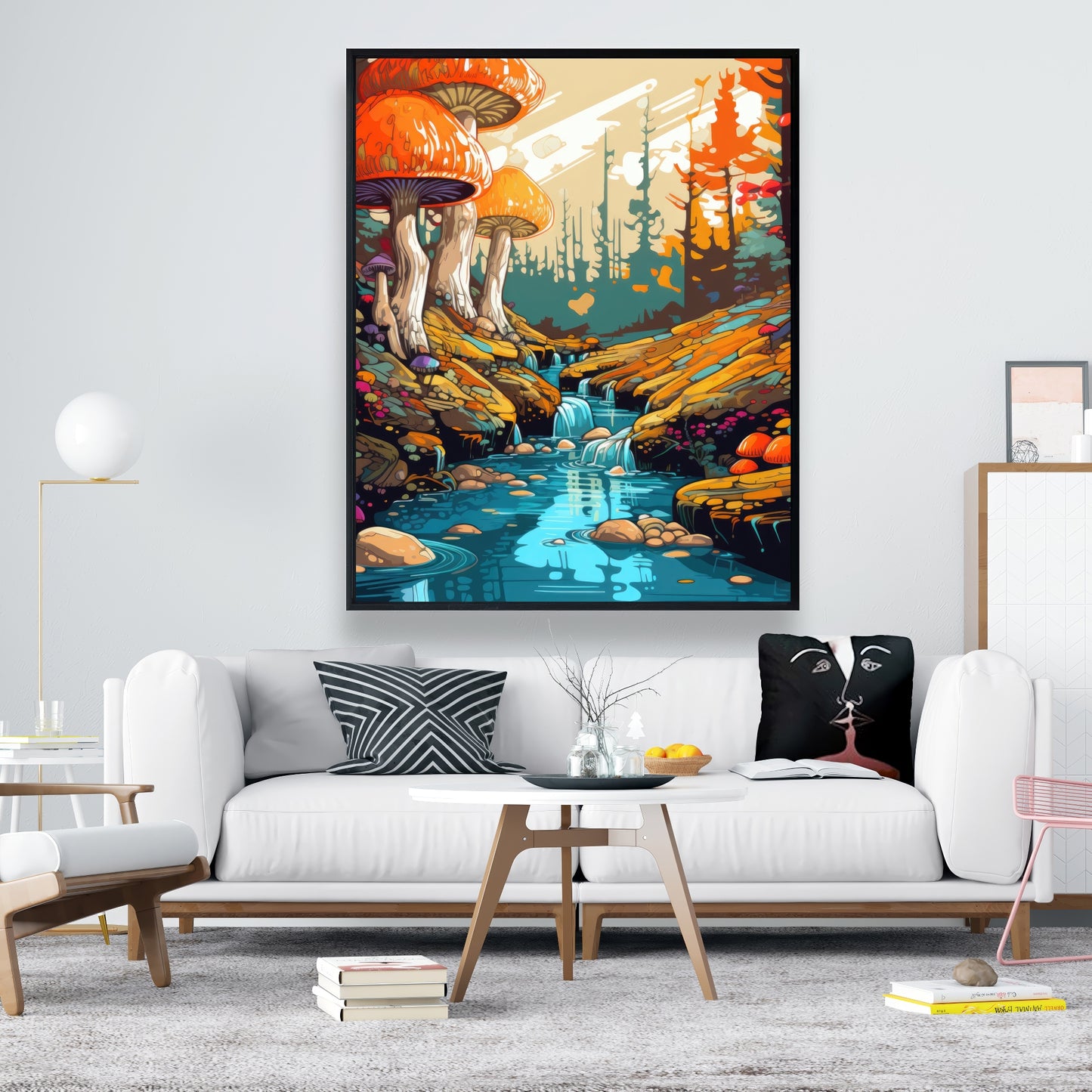 Wisdom inbound - Framed Canvas - Print on demand