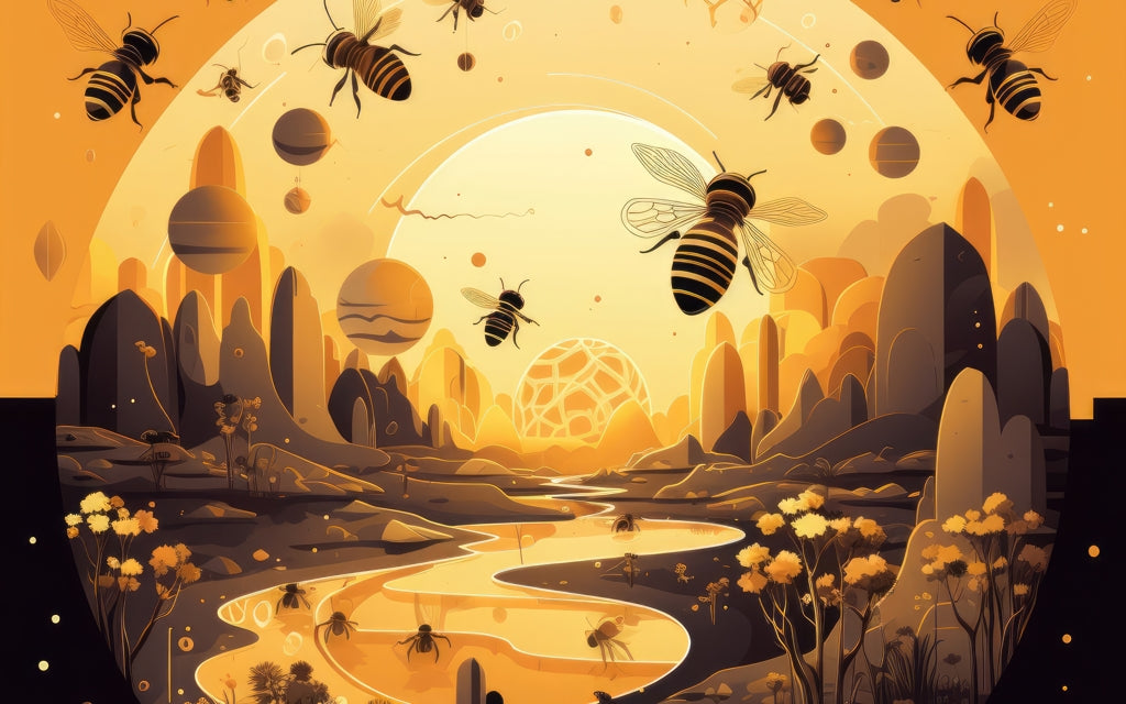 Hive planet - 21"x34" Bath mat