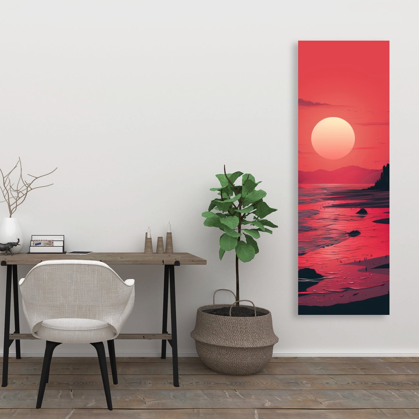 Red sky - 32"x32" Canvas