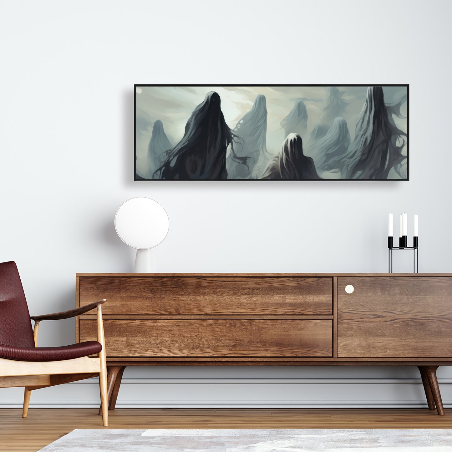 Searching for souls - 36"x36" Framed canvas